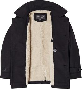 img 1 attached to 🧥 Sportoli Classic Sherpa Winter Peacoat: Boys' Clothing and Jackets & Coats - Stay Warm and Stylish!