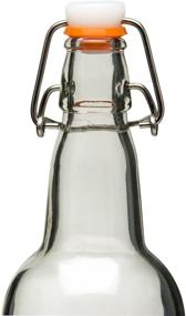 img 3 attached to 🍺 Bellemain 16oz Clear Swing Top Grolsch Glass Bottles - Ideal for Brewing Kombucha, Kefir, and Beer (6 Pack)