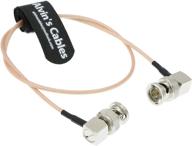 coaxial bnc right angle male to 🔌 male cable - rg179 for bmcc video blackmagic camera logo