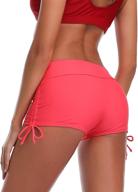 miyang women's adjustable tie swim boardshorts: versatile beach 🏊 pant & bikini bottom for yoga, running & beach activities logo