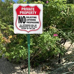 img 2 attached to No 🚫 Trespassing Solicitation Loitering Sign