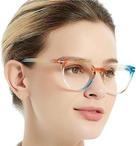 img 2 attached to 👓 OCCI CHIARI Women's Reading Glasses Stylish Reader Magnification Zero 1.0 1.5 2.0 2.5 3.0 3.5 4.0 5.0 6.0