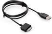 🔌 high-quality replacement usb sync data transfer charging cable for microsoft zune zune2 zunehd mp3 mp4 player - 3.3ft/black logo