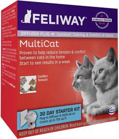 img 2 attached to 🐱 Feliway MultiCat Calming Diffuser Kit - Vet Recommended Formula to Reduce Cats' Fighting and Conflict (30-Day Starter Kit)