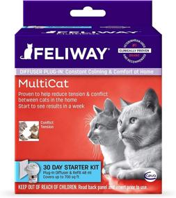 img 3 attached to 🐱 Feliway MultiCat Calming Diffuser Kit - Vet Recommended Formula to Reduce Cats' Fighting and Conflict (30-Day Starter Kit)