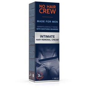 img 4 attached to 💆 Painless At-Home Hair Removal Cream for Men: No Hair Crew Intimate/Private Depilatory - Flawless Results, Soothing Formula, 100ml