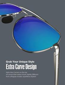 img 1 attached to 🕶️ Stay Stylish and Protected with LUENX Women's Polarized Aviator Sunglasses