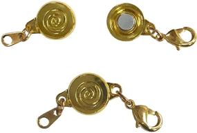 img 3 attached to 💎 Обеспечьте безопасность своего украшения со стилем: набор из 4 золотых магнитных замочков с фиксацией от Jumbl