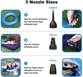 img 1 attached to 🌬️ Integlobe Electric Air Pump: Quick-Fill & Portable Inflator/Deflator Pump for Pool Floats, Toys, and More - 130W