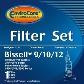 img 2 attached to 🧹 EnviroCare Replacement Vacuum Cleaner Filter Set for Bissell PowerForce Bagless & Cleanview II Uprights - Style 9/10/12 Compatible