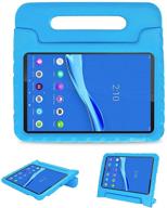 🔵 blosomeet lenovo tab m10 plus case 2020 - shockproof lightweight kid's cover with rotatable stand & handle, blue - fits fhd 10.3-inch lenovo tab m10 plus tb-x606f tb-x606x logo