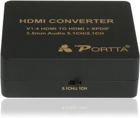 img 2 attached to Portta 4PETHHA V1.4 HDMI to HDMI Audio Extractor Converter 4K - 2K with 3.5mm Stereo Analog & SPDIF