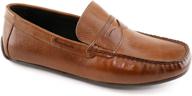 👞 breathable lightweight men's moccasins - comfortable & genuine slip-on loafers logo