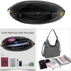 img 2 attached to 👜 Stylish Women's Waterproof Satchel Handbags and Wallets for Fashionable Shoulder Carrying