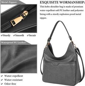 img 3 attached to 👜 Stylish Women's Waterproof Satchel Handbags and Wallets for Fashionable Shoulder Carrying