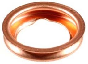 img 1 attached to Pack of 10 Copper Oil Drain Plug Gaskets for Ford F4XY-6734-A and Nissan 11026-01M02