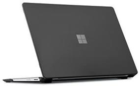 img 2 attached to 🖥️ iPearl mCover Hard Shell Case for Microsoft Surface Laptop 13.5-inch (1/2 / 3) Computer - MS-SF13 Clear (Black) [Not Compatible with Surface Book or Tablet]