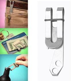 img 3 attached to 🔑 Versatile EDC Suspension Clip Belt Clip - Pack of 5 Key Chain Stainless Steel Keyrings for Enhanced Security, EDC Cash Money Clip with Convenient Key Chain Belt Hanger - Pocket Holder Belt Clip Key Suspension Accessory