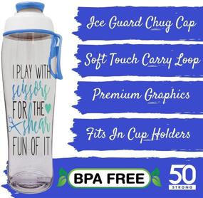 img 3 attached to 💈 Hair Stylist Water Bottle - Ideal Gift for Salon Professionals, Co-Workers, Friends, Moms, Employees, or Bosses - Hilarious & Unique Present - Proudly Made in the USA (Scissors Tracker, 30 oz.)