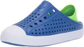 img 4 attached to 👟 Skechers Foamies Guzman Steps-Aqua Surge Sneaker, Blue/Lime, Size 2 Little Kid