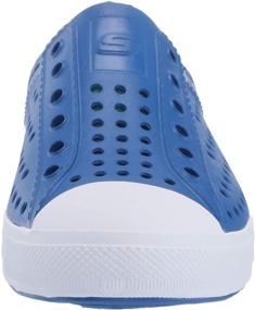 img 3 attached to 👟 Skechers Foamies Guzman Steps-Aqua Surge Sneaker, Blue/Lime, Size 2 Little Kid