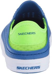 img 2 attached to 👟 Skechers Foamies Guzman Steps-Aqua Surge Sneaker, Blue/Lime, Size 2 Little Kid