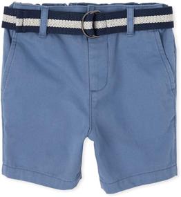 img 1 attached to Childrens Place Belted Shorts Desert Boys' Clothing and Shorts