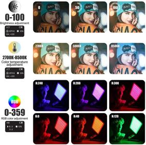 img 3 attached to ULANZI RGB Video Light R70: Dimmable Photography Lighting with 360 Full Color, Magnetic Attraction, CRI≥95, and 20 Light Effects