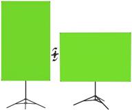84-inch green screen backdrop with stand: a wrinkle-resistant collapsible photo backdrop for potographic studio, youtube & more logo
