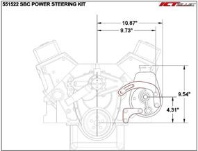 img 2 attached to 🔧 ICT Billet SBC Billet Adjustable Alternator Power Steering Bracket Kit for LWP Chevy Small Block 551476 - Enhanced Performance and Versatility