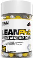 man sports lean ph.d - advanced weight loss supplement for enhanced energy and mood - 120 capsules logo