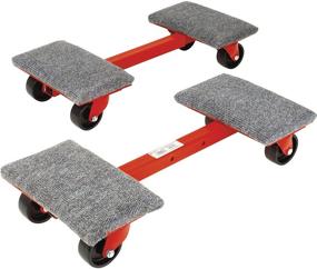 img 2 attached to Roberts Heavy-Duty Cargo Moving Dollies - 1,000 lbs Capacity, Ball Bearing Wheels - 2-Pack, Red
