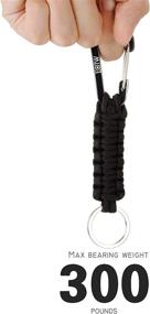 img 3 attached to EOTW 2Pack Paracord Keychain Clip Carabiner Lanyard for Keys, Ideal for Men and Women