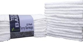 img 4 attached to 🍀 Green Lifestyle 12 Pack Terry Kitchen Bar Mops - 16 X 19 inches: Highly Absorbent, Ultra-Light, Durable