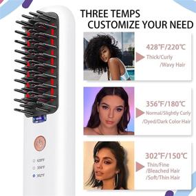 img 3 attached to Выпрямитель для выпрямления с тремя уровнями температуры против ожогов