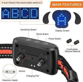 img 2 attached to 🐕 Adjustable Sensitivity Dog Bark Collar with Humane Training - Waterproof Anti Barking Control Collar for Small, Medium, and Large Dogs