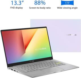 img 2 attached to 💻 ASUS VivoBook S13 Тонкий и легкий ноутбук, 13.3” FHD дисплей, процессор Intel Core i5-1135G7, 8 ГБ оперативной памяти LPDDR4X, 512 ГБ накопитель PCIe SSD, Windows 10 Home, считыватель отпечатков пальцев, мечтательно белый.