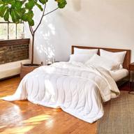 🌬️ buffy breeze comforter: ultra-soft eucalyptus lyocell, cool-to-the-touch, lightweight summer duvet insert with corner tabs logo
