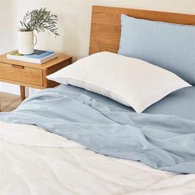img 1 attached to 🌬️ Buffy Breeze Comforter: Ultra-Soft Eucalyptus Lyocell, Cool-to-The-Touch, Lightweight Summer Duvet Insert with Corner Tabs
