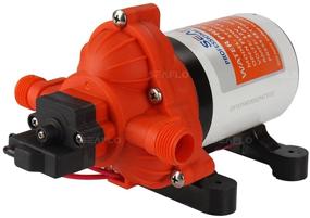 img 4 attached to 🚰 New RV/Marine Water Diaphragm Self Priming Pump - 3.0 Gallons/min (11.3 Lpm), 45 PSI, 12 Volt DC - High Demand, Freshwater