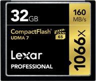 профессиональная карта памяти "lexar vpg 65 compactflash lcf32gcrbna1066 логотип