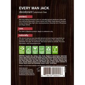 img 3 attached to 🌲 Cedarwood Scented Every Man Jack Deodorant - 3.0-ounce, Long-lasting Odor Protection