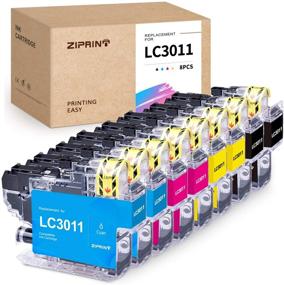 img 4 attached to Ziprint Compatible LC3011 Ink Cartridge Replacement for Brother MFC-J497DW MFC-J895DW MFC-J491DW MFC-J690DW - 8-Pack (Black, Cyan, Magenta, Yellow)