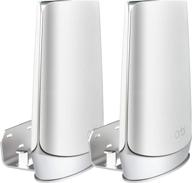 stanstar metal wall mount for orbi wifi 6 system 🔩 - sturdy holder for rbk752/rbk852/rbk853/rbs850/rbr750/rbs750 (2pack) - space saving & cord management logo