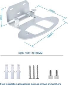 img 3 attached to Металлическое крепление STANSTAR для системы ORBI WiFi 6 🔩 - надежный держатель для RBK752/RBK852/RBK853/RBS850/RBR750/RBS750 (2 штуки) - экономия пространства и управление кабелями.