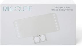 img 2 attached to 🪞 Riki Cutie Rechargeable Makeup Mirror with Lights: Compact and Portable Beauty Essential with Cover