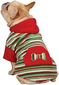 img 4 attached to Повседневная флисовая толстовка с капюшоном Canine Polyester Christmas XX Small