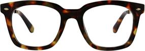 img 3 attached to 👓 PeeperSpecs Limelight Oversized Blue Light Blocking Reading Glasses for Women - Tortoise Frame, 1.5 Magnification, 50mm Lens