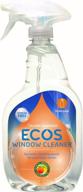 🧼 ecos window cleaner with vinegar: eco-friendly solution for sparkling windows - 22oz, pack of 2 logo