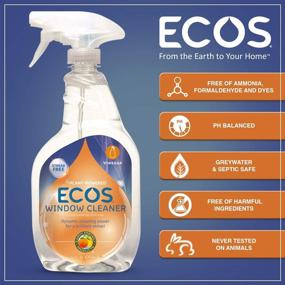 img 2 attached to 🧼 ECOS Window Cleaner with Vinegar: Eco-Friendly Solution for Sparkling Windows - 22oz, Pack of 2